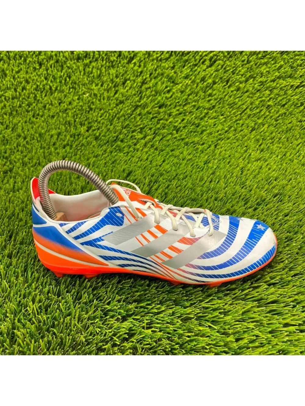 Adidas Gamemode Mens Size 5 Blue White Athletic Running Soccer Cleats Shoes